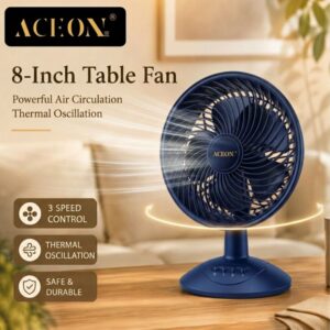 8'' TABLE FAN - MODEL TF-9 BLUE